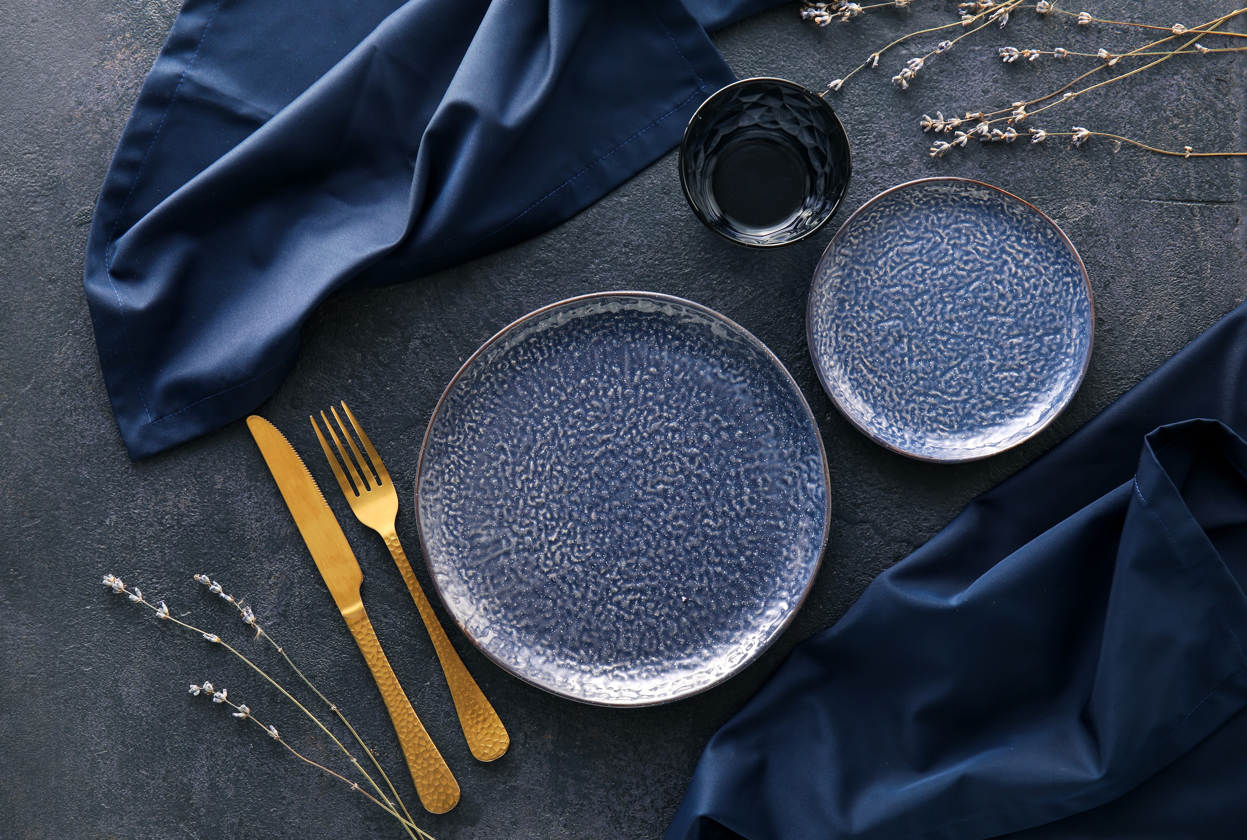 Blue & Grey Tablesetting Cropped Shutterstock 2150209159